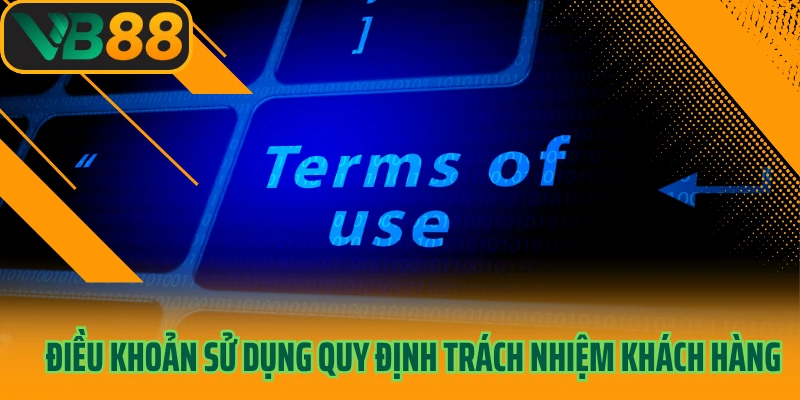 Điều khoản sử dụng quy định trách nhiệm khách hàng