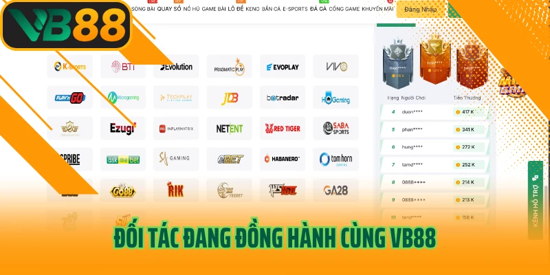 Đối tác đang đồng hành cùng VB88
